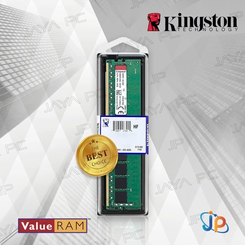 Memory Ram Kingston Longdimm DDR4 PC25600 3200Mhz 8GB - Longdim 8 GB