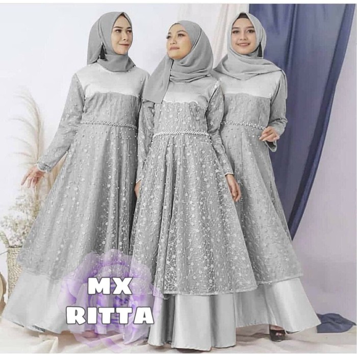 Gamis Lebaran 2021 Remaja Model Gamis Terbaru Maxi Ritta Brukat Abuabu Gamis 0121 Si7 Baju G 30rxq Shopee Indonesia