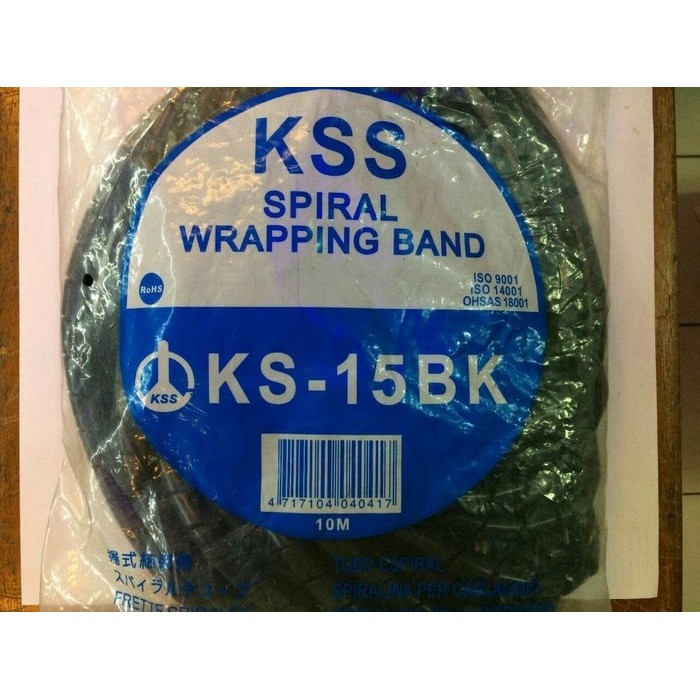 Spiral Kabel Protektor KS-15 Hitam | Kabel Spiral KS-15 KSS / Pelindung Kabel KS 15 Hitam KSS