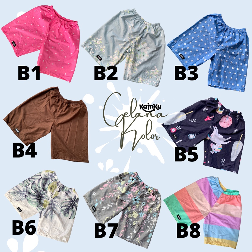 Celana Pendek Kolor &quot;PREMIUM QUALITY&quot; UNISEX PRIA WANITA LAKI LAKI PEREMPUAN KATUN PREMIUM