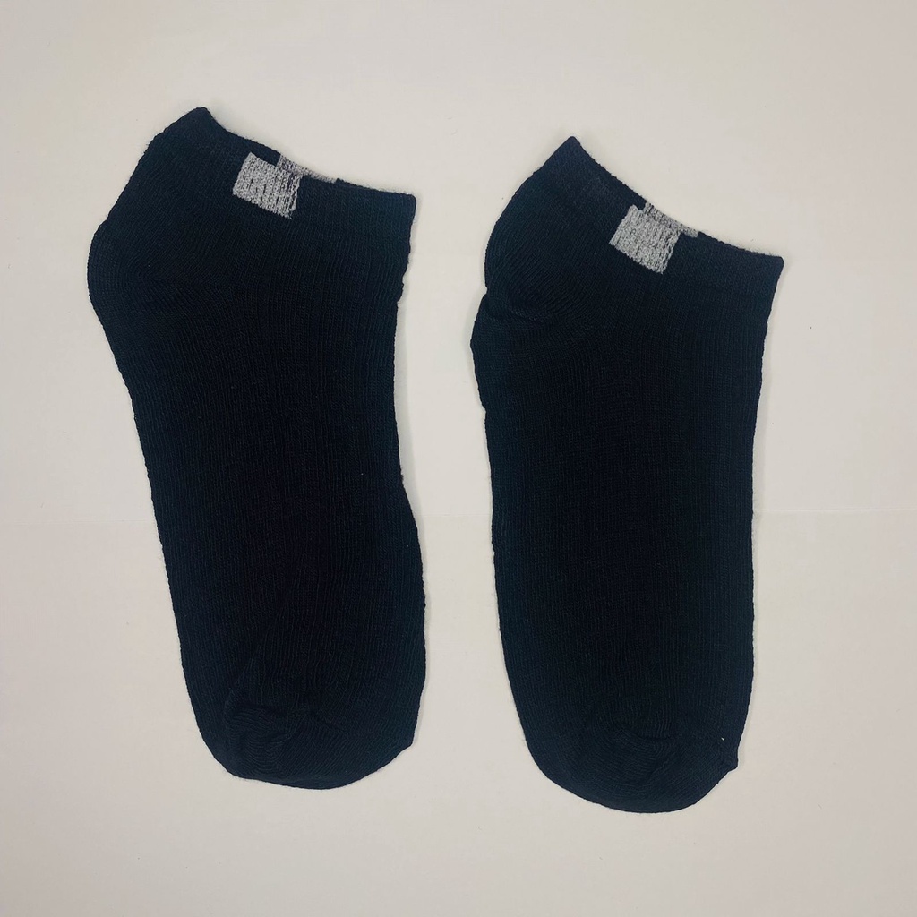 ✧YUKSHOPING✧ R103 Kaos Kaki Polos 6 Garis Unisex Fashion Wanita/Pria Kaos Kaki Import Murah Jakarta-POLOS HITAM