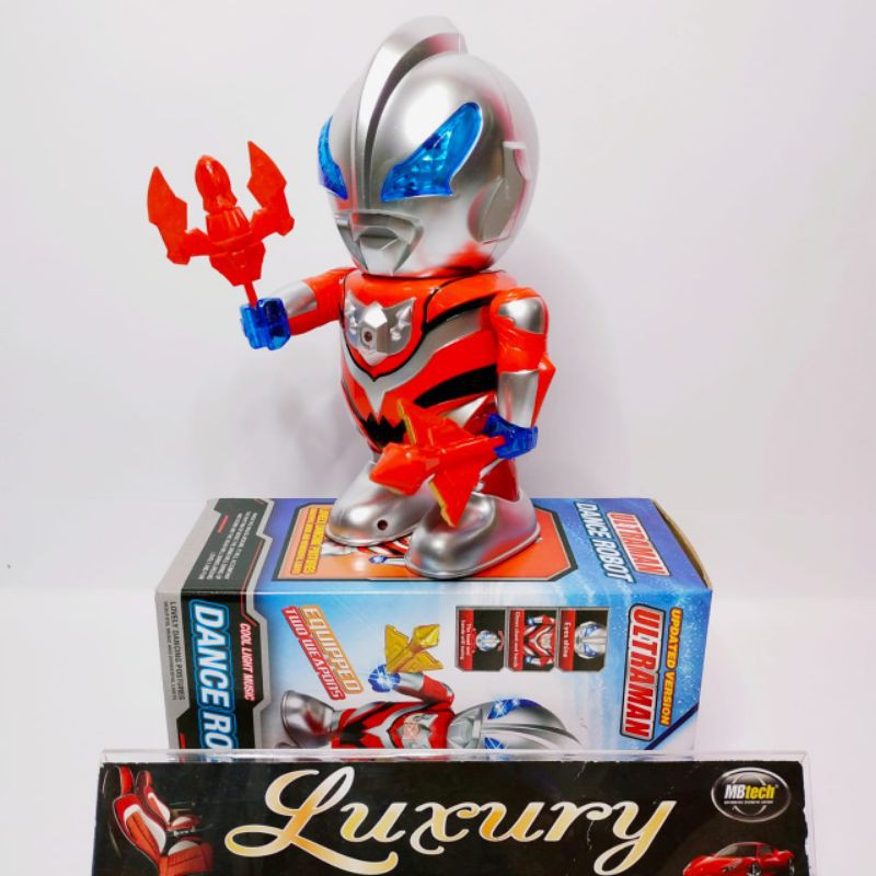 Music Hero smart dance Robot Ironman ultraman with music and led light