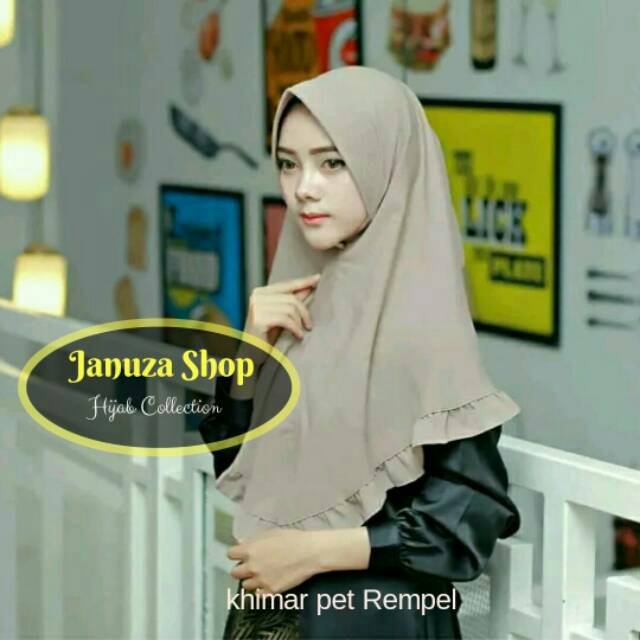 Daily Khimar Jilbab Hijab Kerudung Instan Bergo Jumbo Syari Instan Pet Antem Simple Penguin wolfis