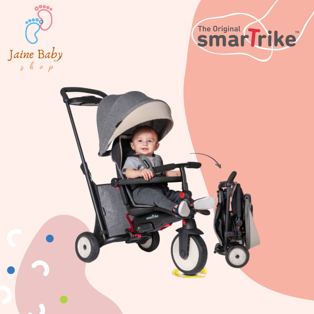 SmarTrike Smartfold Stroller 5 7In1 Melange Grey