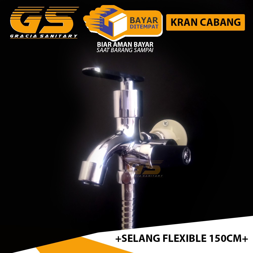 Kran Cabang  Shower 1/2 Inch Keran Air Shower Double Gravino 1082