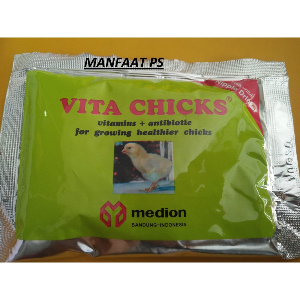 VITA CHICKS 100 gram multivitamin dan antibiotik anak ayam