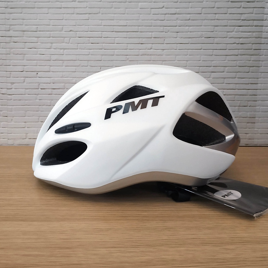 Helm Sepeda PMT Lance White Silver