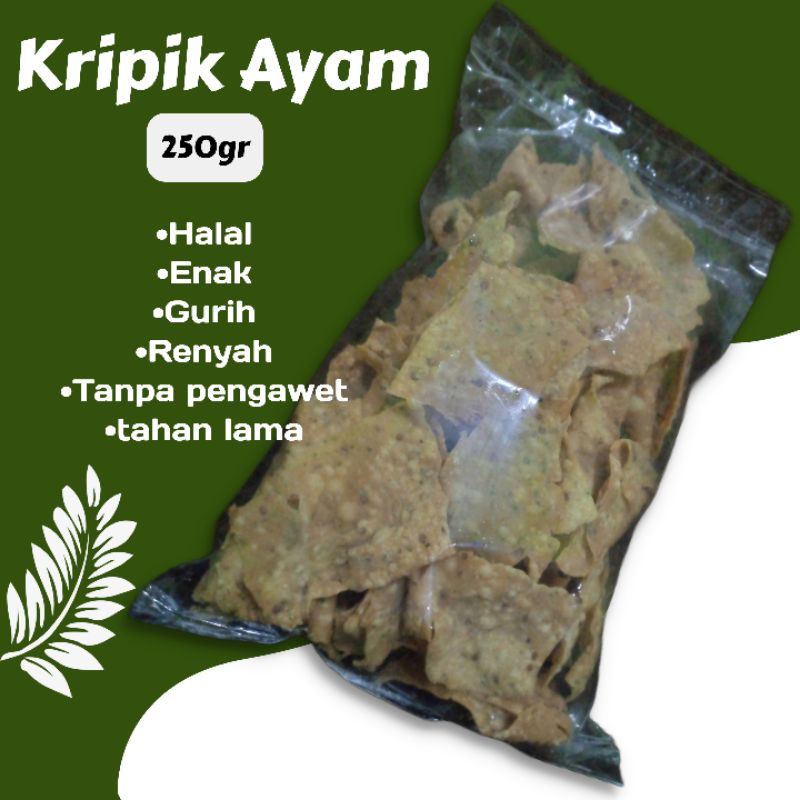 

Kripik Ayam 250gr enak gurih & renyah