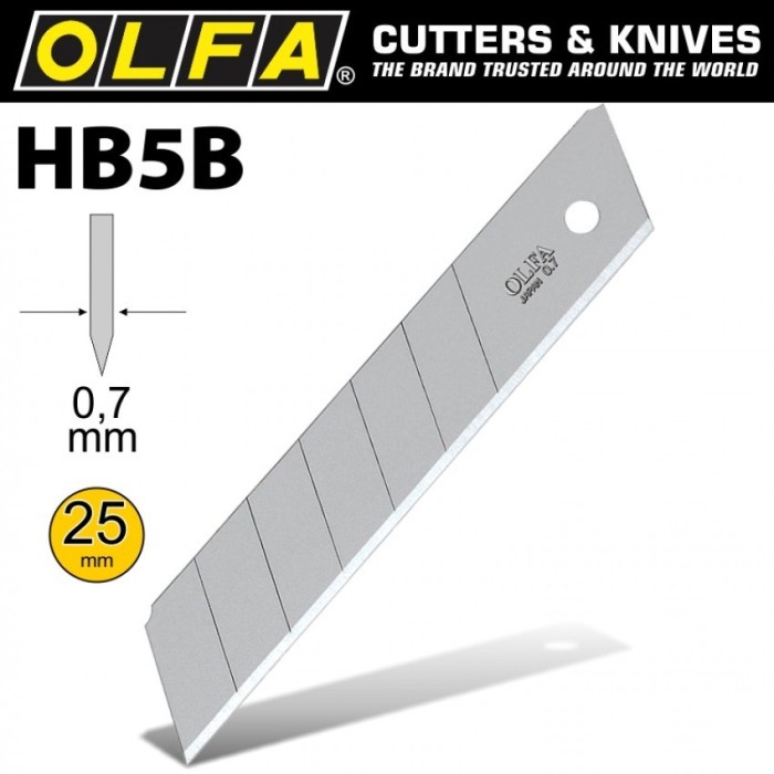 

Lucu Refill Blade Olfa Hb-5B 25 Mm Spare Blade (5 Pcs) Promo