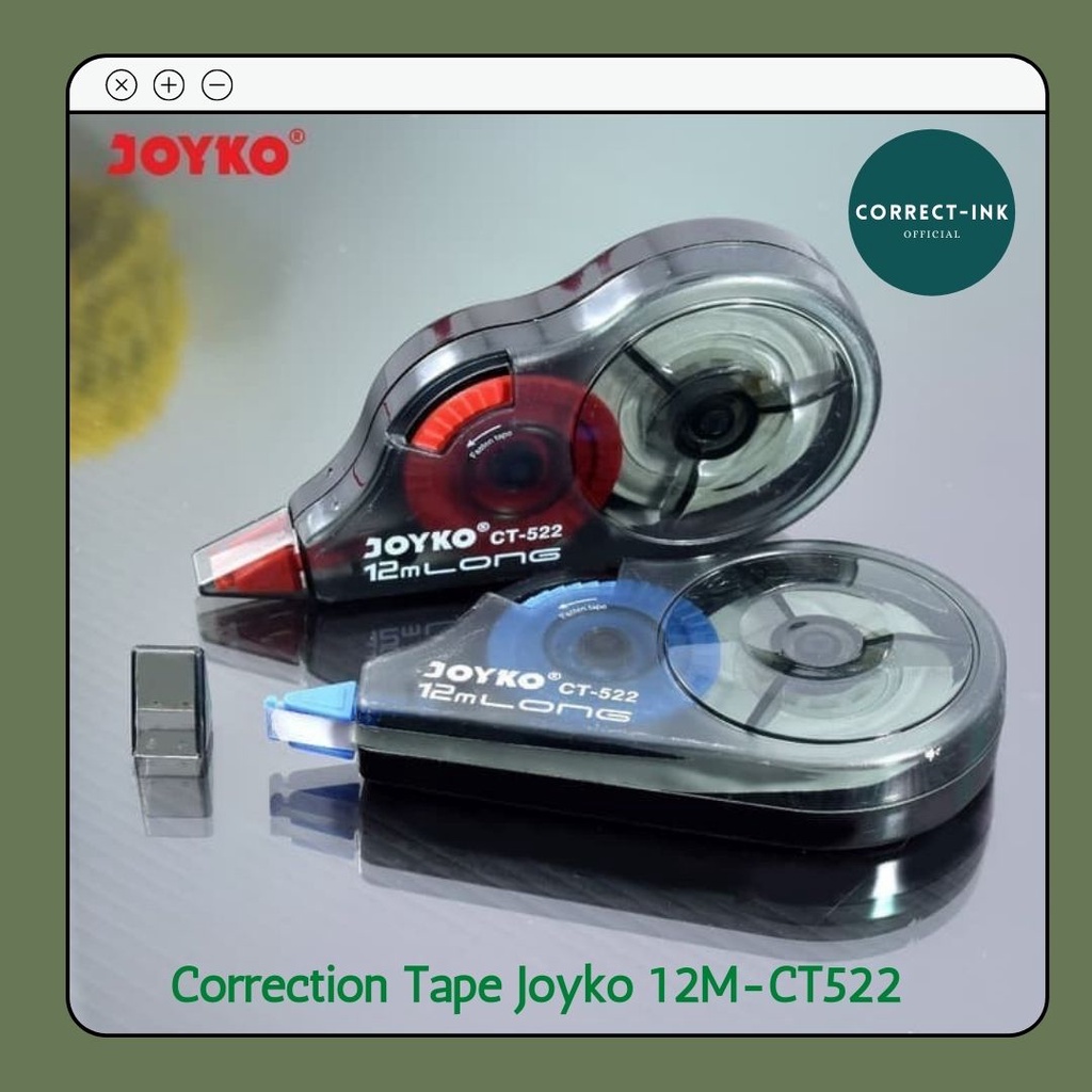 

Tip Ex Kertas Joyko 12M CT-522 / Correction Tape Joyko 12M CT522