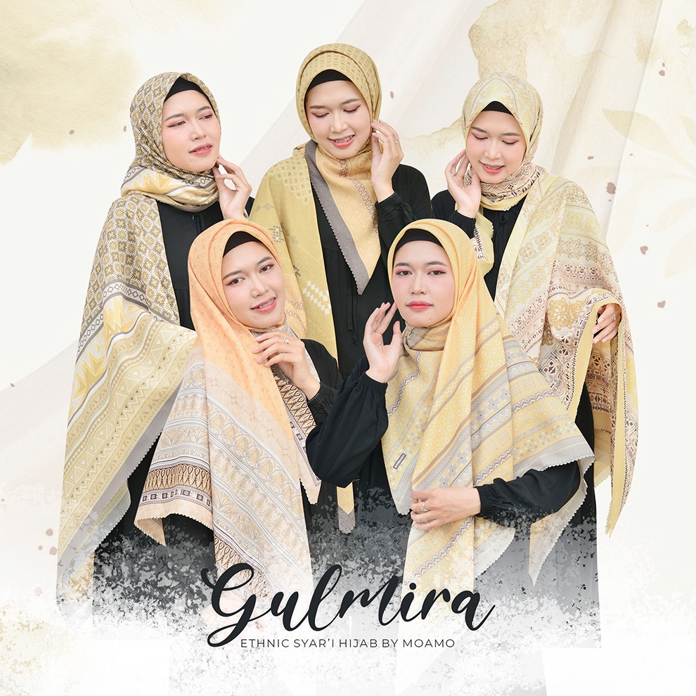 Hijab Jumbo | Kerudung Segi Empat Motif | Jilbab Syar'i Gulmira Series