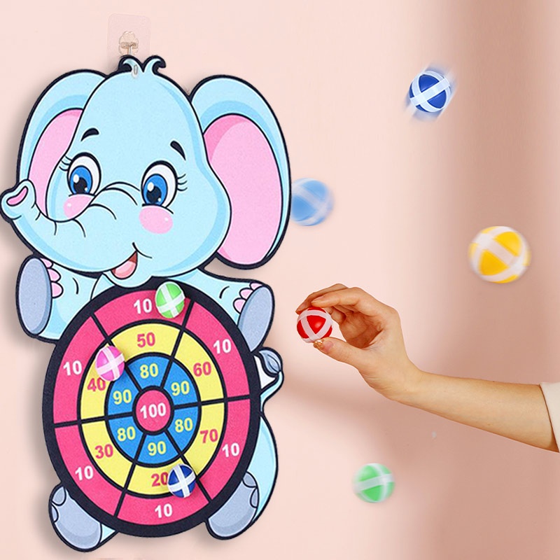 Mainan Papan Target Dart Motif Kartun Untuk Anak