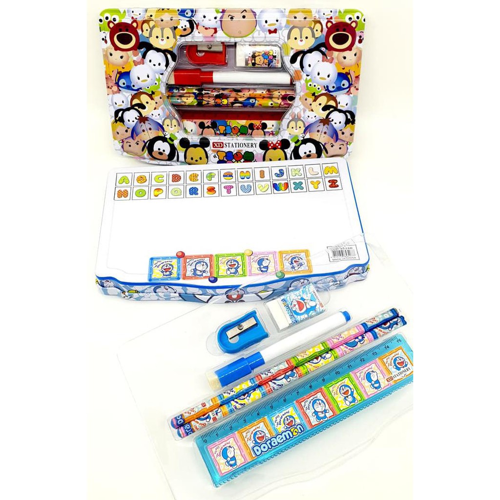 

Alat Tulis Set / Tempat Pensil Kaleng / Souvenir / Peralatan Sekolah