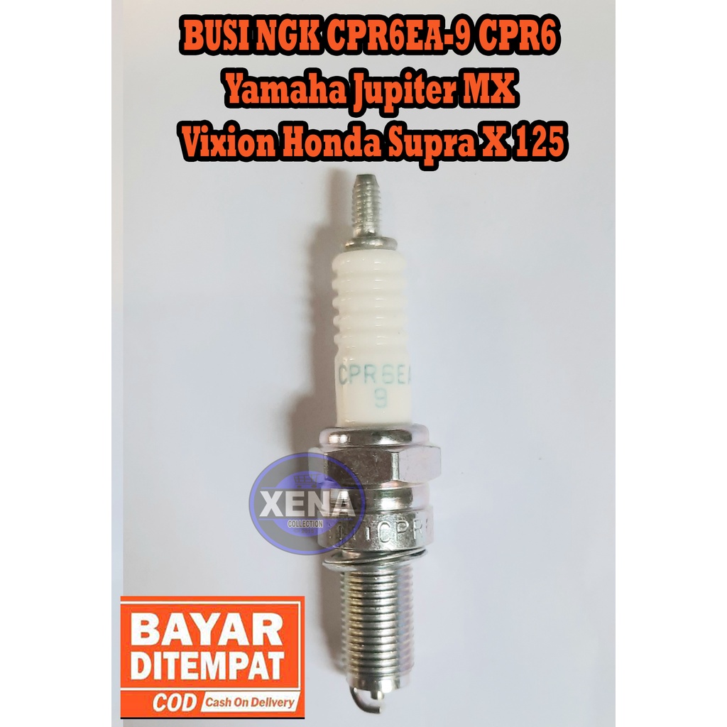 BUSI NGK CPR6EA-9 CPR6 Yamaha Jupiter MX Vixion Honda Supra X 125 / Busi NGK Spark Plug CPR6EA-9 - Busi Motor Yamaha NGK Busi motor Honda / busi beat / busi vario / busi scoopy / busi spacy / busi vixion