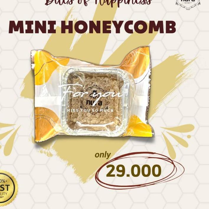 

Terbaik✅ MINI HONEYCOMB 80gram / Sarang Madu Melifera/ Sarang madu asli murni #PRICEDISCOUNT