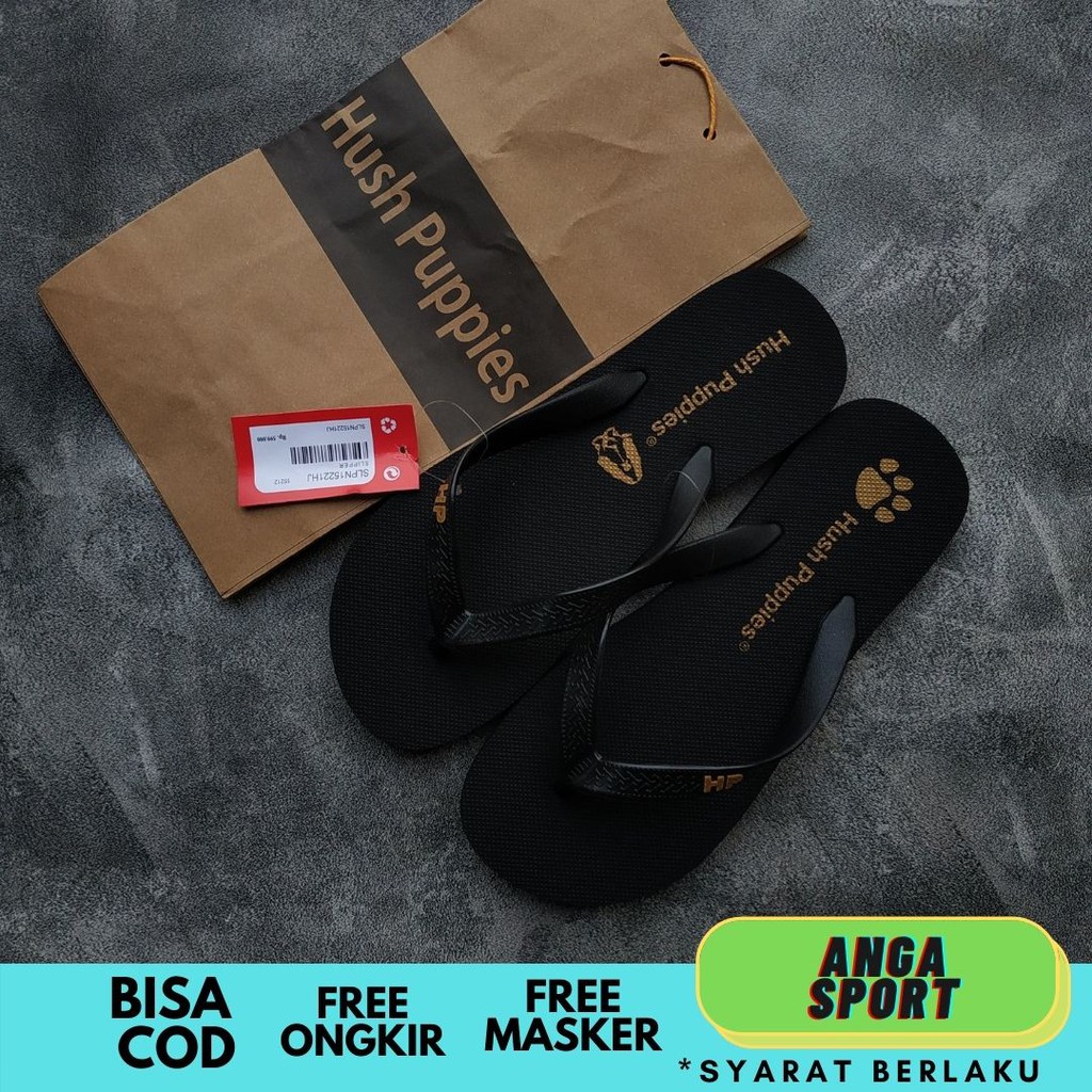 SANDAL JEPIT HUSH PUPPIES PRIA WANITA / SENDAL CASUAL REMAJA KEKINIAN / SANDAL DISTRO KEREN TERMURAH