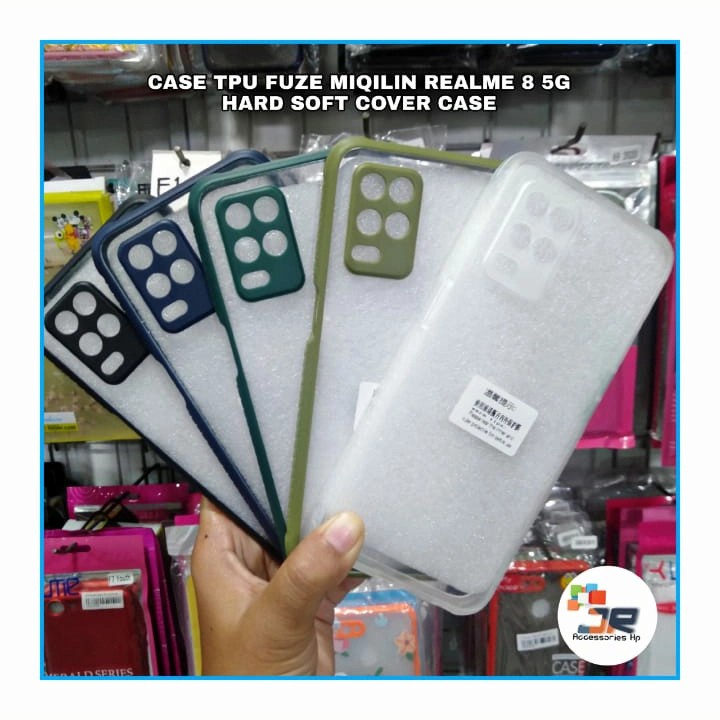 REALME 8 8i 8 5G 8 PRO CASE MIQILIN UME HARDCASE FUZE TRANSPARAN CLEAR SOFT COLOUR HARD CASING PROTECT CAMERA COVER PELINDUNG KAMERA