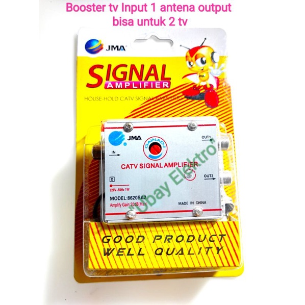 Booster antena tv anti petir