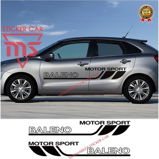 Stiker Baleno Sticker Mobil Suzuki Baleno Sport List Body Samping Shopee Indonesia