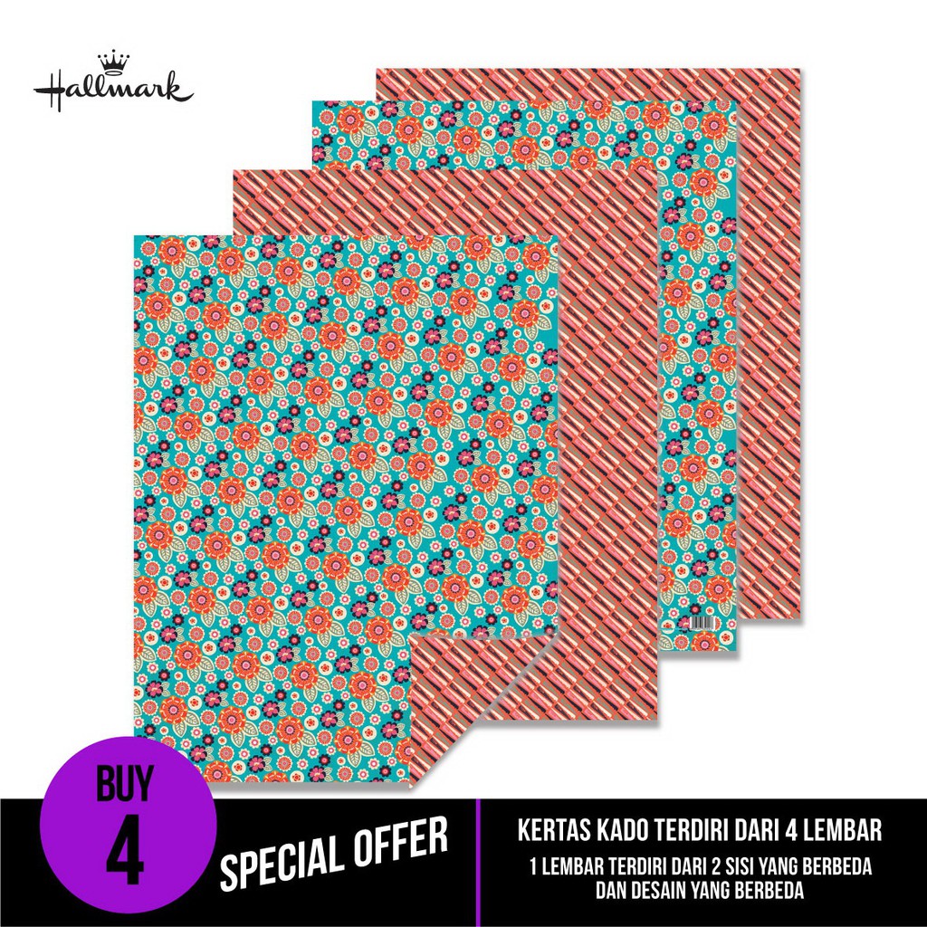 

Wrapping Paper - Kertas Kado - HALLMARK - HAL022 (PROMO)