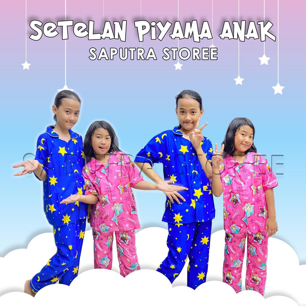 PIYAMA ANAK JUNIOR MURAH &amp; TERLARIS 5-9 THN