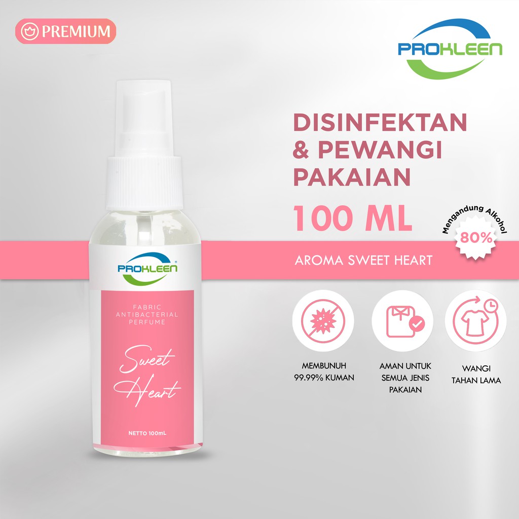 	 PROKLEEN Fabric Spray Antibacterial PREMIUM Grade A Parfum Laundry 100mL	