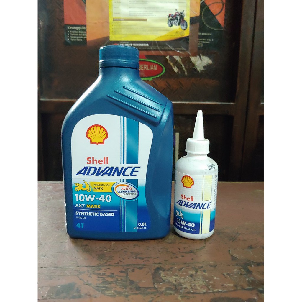 PROMO Paket Oli Shell Advance Ax7 Matic Dan Oli Gardan Shell