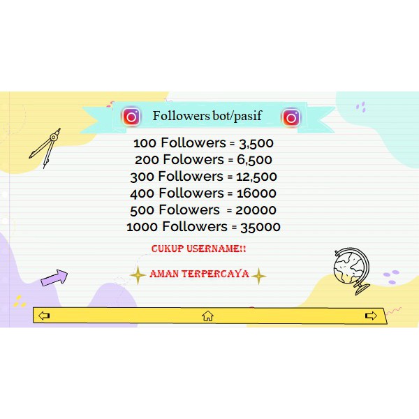 FOLLOWERS INSTAGRAM  PASIF/BOT LAYANAN AKUN INSTAGRAM BOT