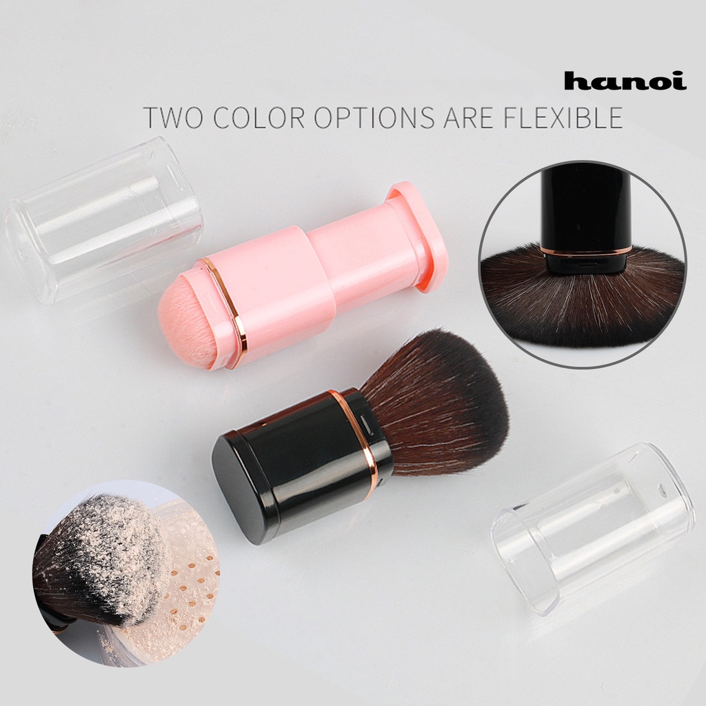 Han / Beauty Brush / Kuas Bedak Tabur Single-end Adjustable Teleskopik Untuk Makeup / Kosmetik Wanita