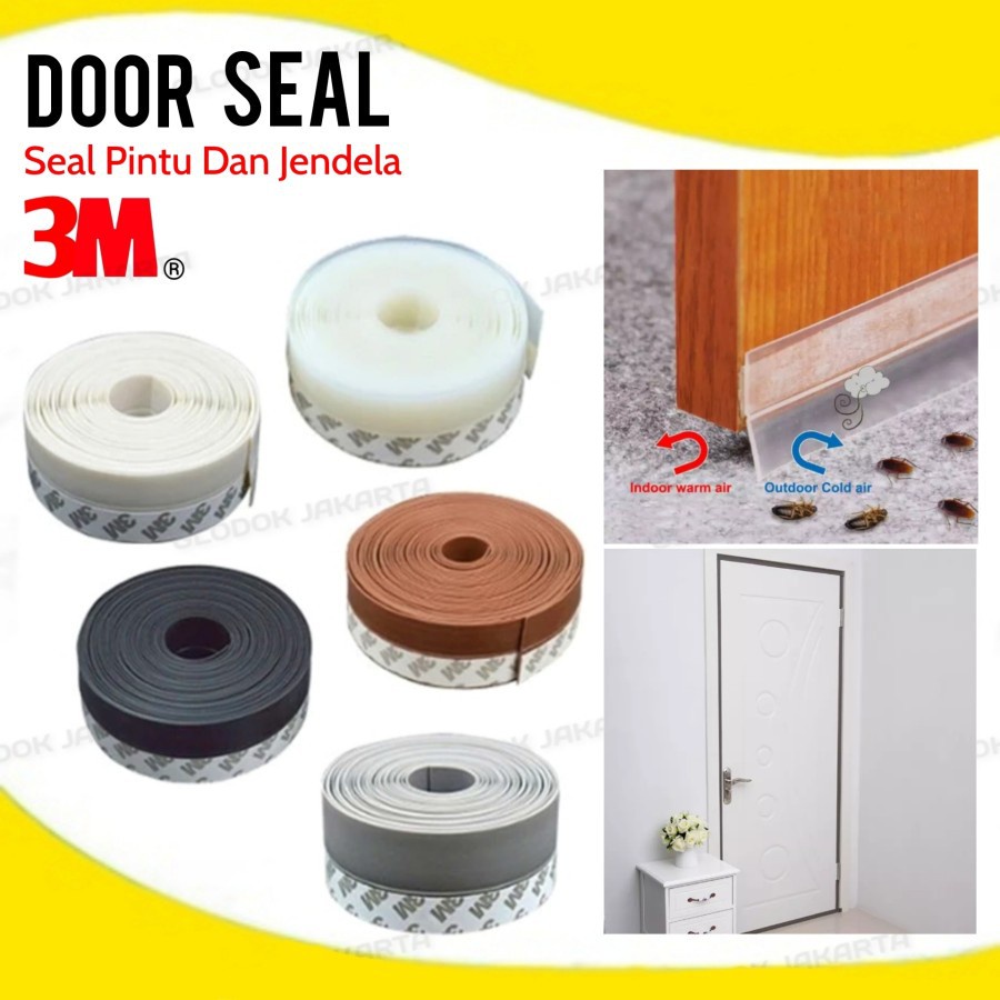 Door Seal Original 3M Penutup Lubang Celah Pintu Jendela