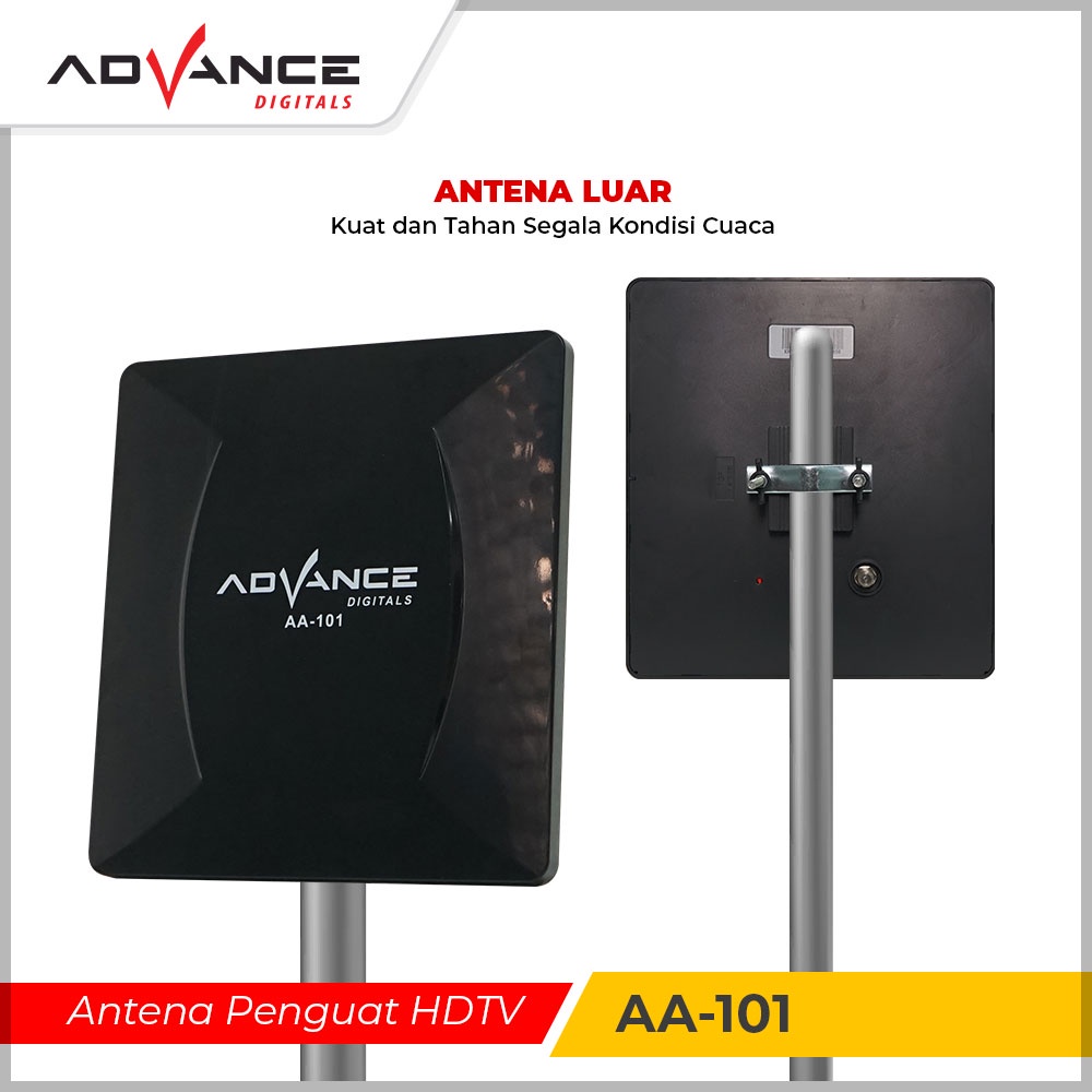 【READY STOCK】Advance AA-101 Antena Indoor Outdoor Digital Analog Dalam DVB-T2 dan Luar Ruangan Cocok Untuk STB dan Tv Tahan Hujan dan Panas