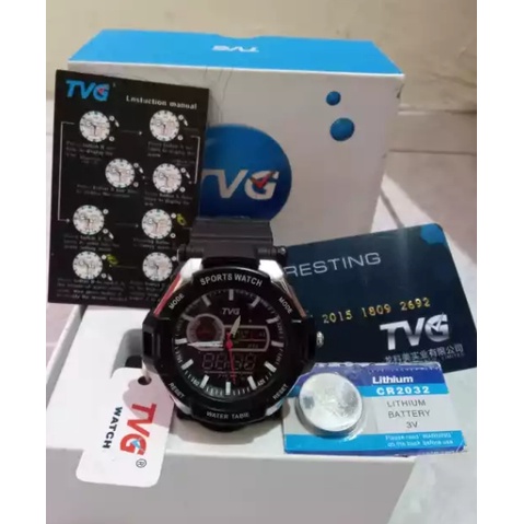[Garansi 1 tahun ) Jam Tangan Double Time Pria Original | Jam Tangan TVG K801