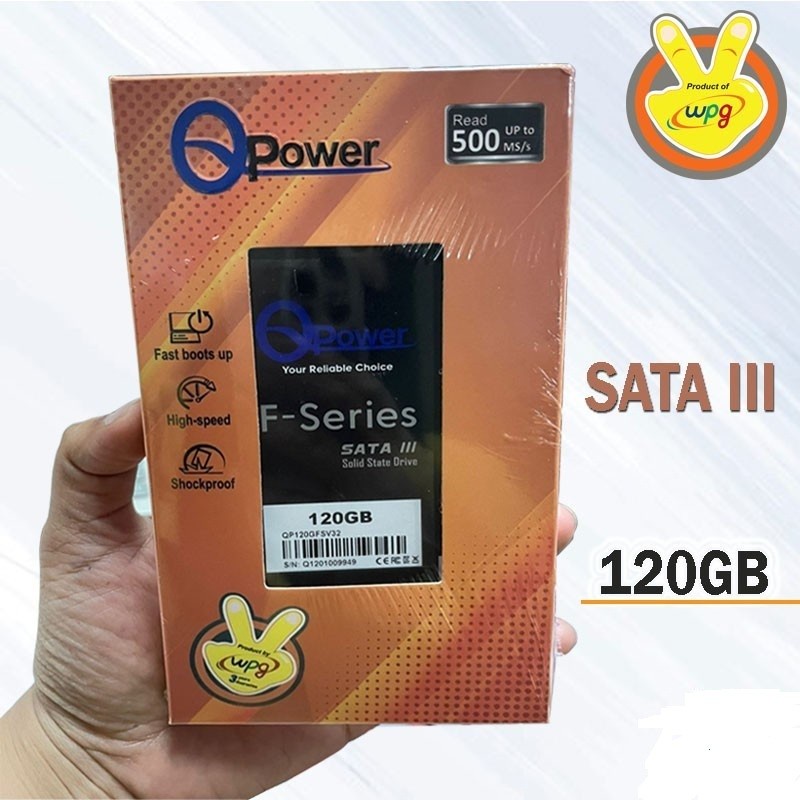 SSD Qpower F-Series 120GB - Sata 2,5&quot; - SSD 120GB Qpower Sata 3