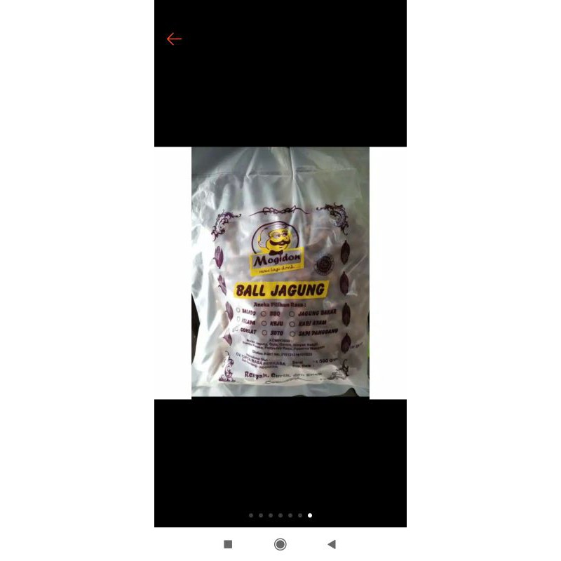

Snack Mogidon Ball Jagung Ukuran 500gr