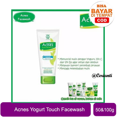 ACNES FACIAL FACE WASH YOGURT TOUCH 50 &amp; 100 GR PEMBERSIH WAJAH_Cerianti