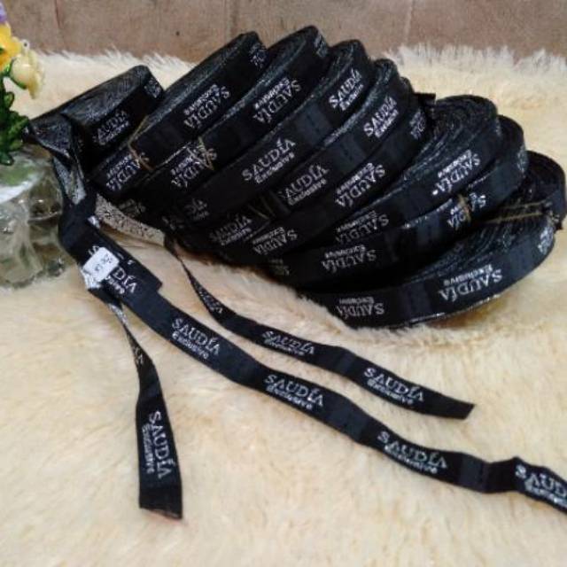 Cetak Label Baju dan Hijab Woven Bordir Kilat 10 hari