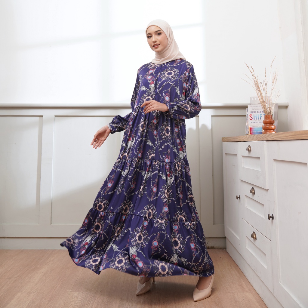 Gamis  Dress Wanita Muslimah Premium KHALISA Busui Jumbo - MAIA BY HASYA