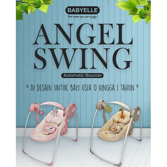 Ayunan BabyElle Baby Swing Automatic 3300 Angel with MP3 Function SD Card