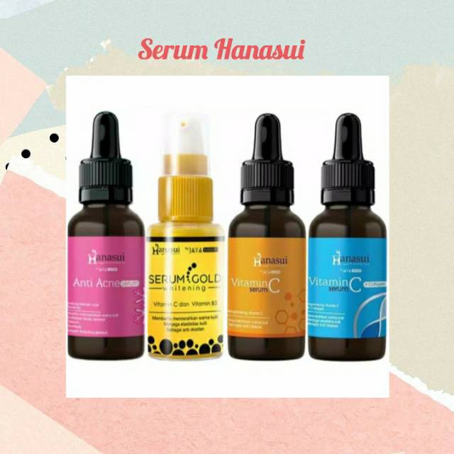 HANASUI Serum Series | Vit C + Collagen | Serum Anti Acne | Serum Vitamin C | Whitening GOLD AILIN