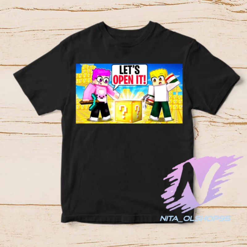 baju kaos anak roblox minicraft lankybox minicraft