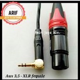 Jack xlr female to jack mini stereo 3,5 model L -