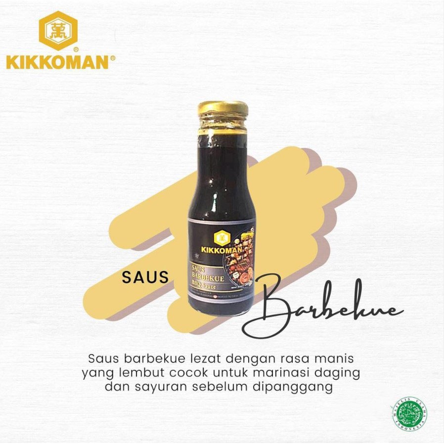 Kikkoman Barbeque BBQ Sauce - Saus Barbekue HALAL 300g