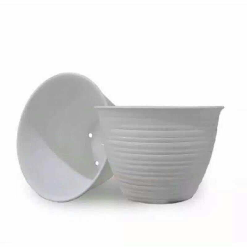 Pot Bunga Pot Ulir Tawon Pot Grosir Pot Bunga Plastik Pot Putih Pot Ulir Tawon Putih