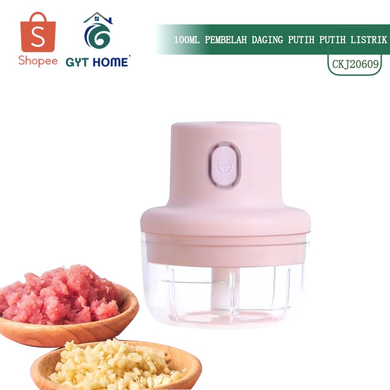 GYT Blender Portable Mini USB Chopper Elektrik Tanpa Kabel Pencincang Makanan Food Chopper 250ML