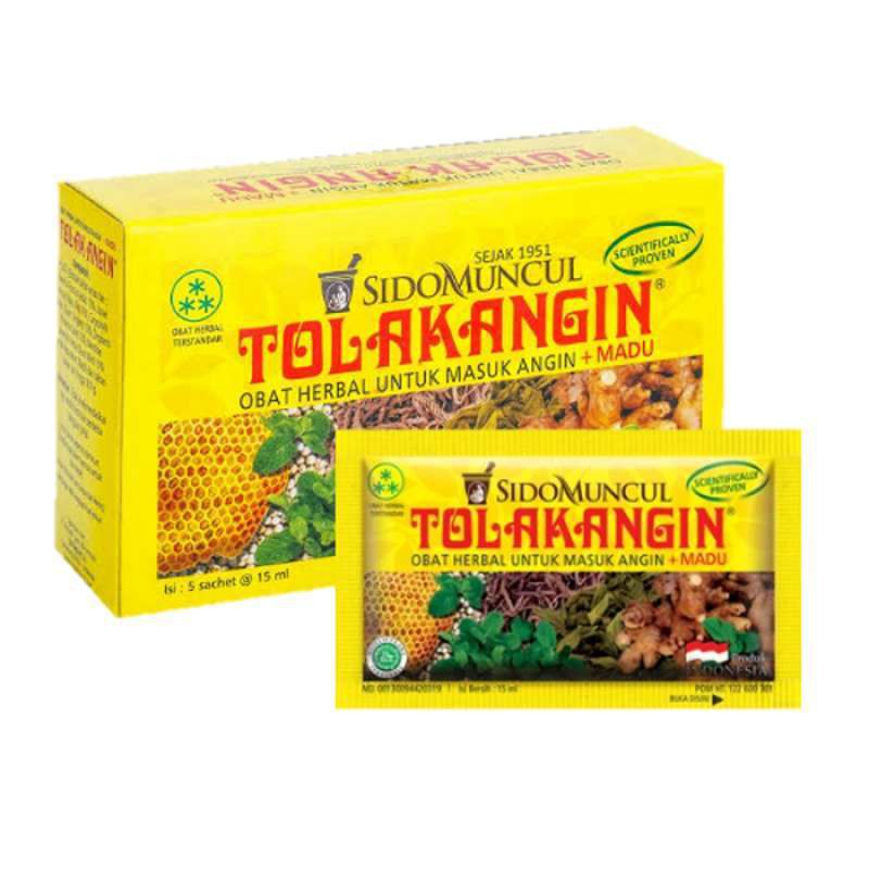 SIDOMUNCUL Tolak Angin Cair Sido Muncul [1 Box/ 12 Sachet/ 15 ml]