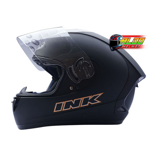 HELM INK CL MAX SOLID BLACK DOFF ORIGINAL JUAL FULL FACE JPX KYT - SIZE M