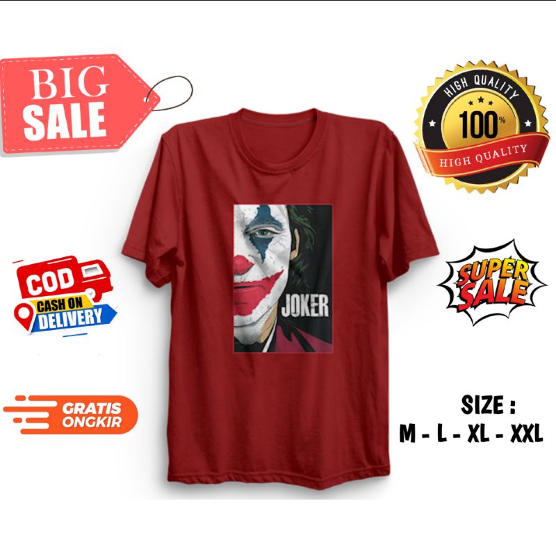 Kaos Baju Distro Pria/Wanita Joker - I Am Joker - Joker Amerika