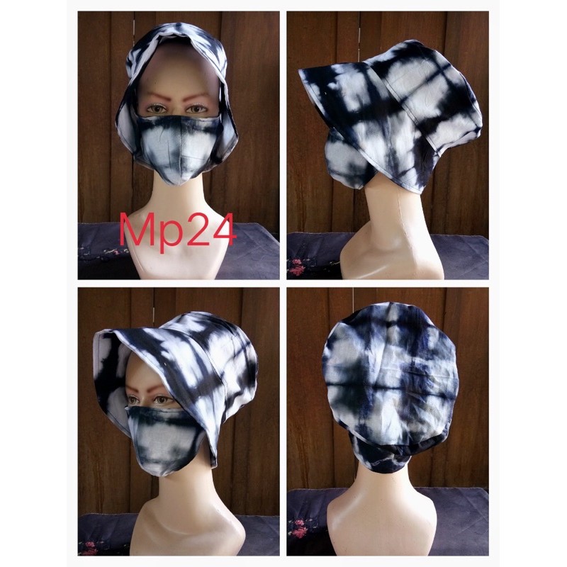 Topi Masker Shibori / Bucket Hat Shibori