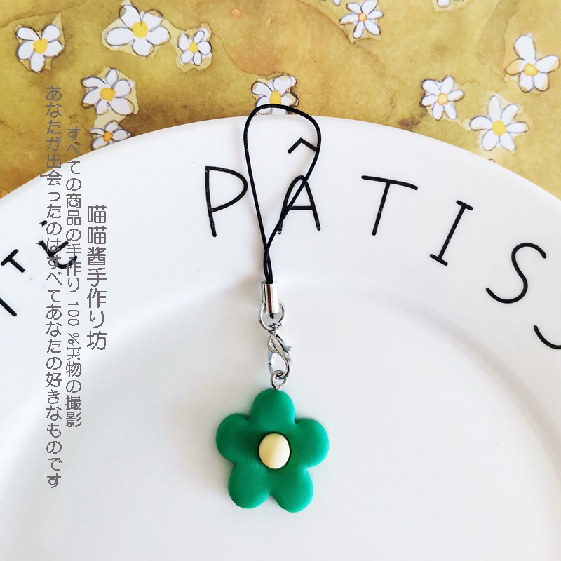 Tali Lanyard Motif Bunga Daisy Gaya Korea Untuk Dekorasi Ponsel