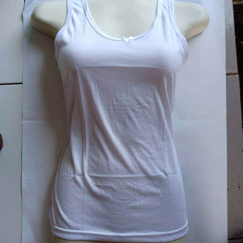 Singlet wanita dewasa ukuran jumbo L/XL/XXL/XXXL terlaris/kaos dalam Katun WANITA DEWASA UKURAN M L 